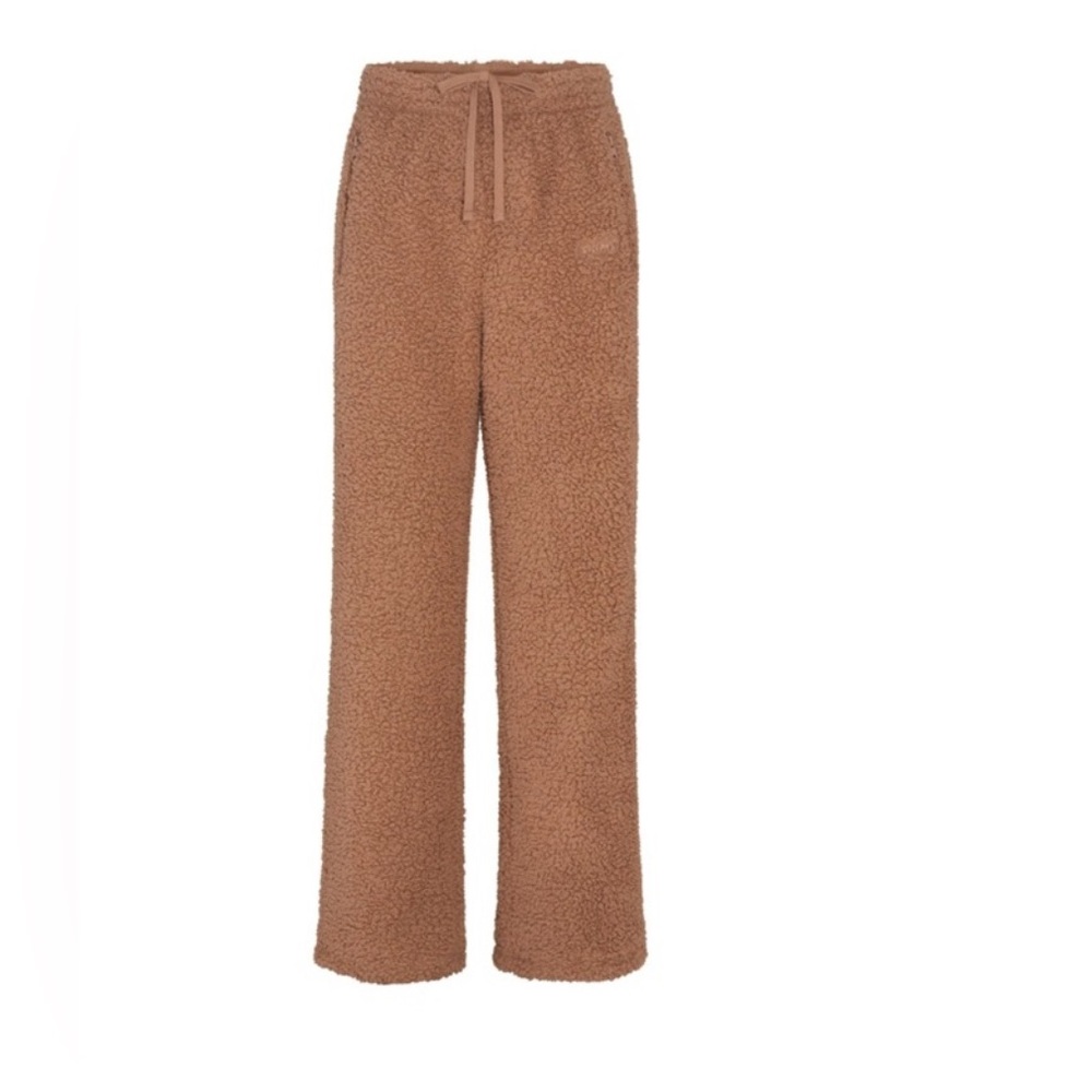 SKIMS Teddy Track Pants Desert Brown M Long - Picture 1 of 15